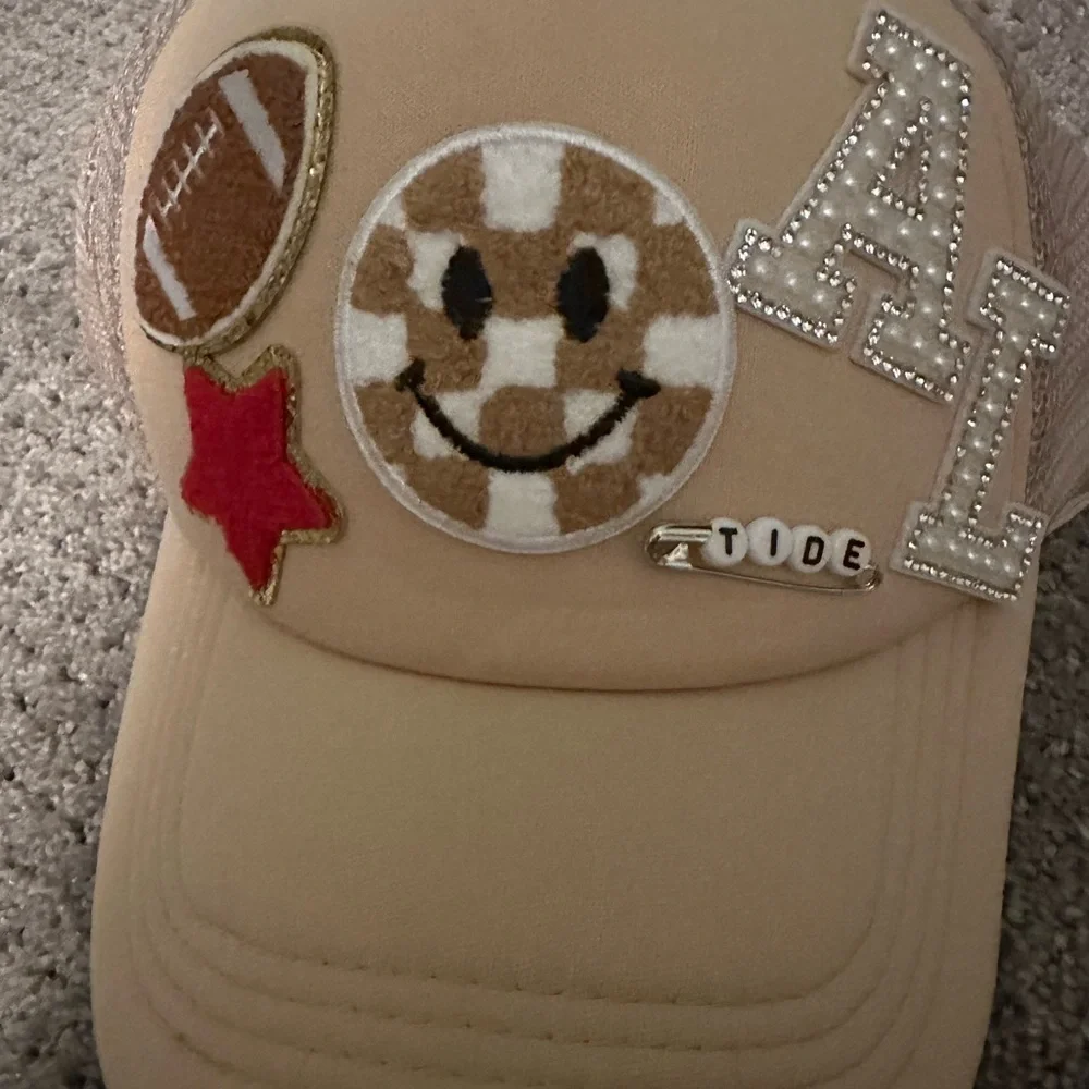 Tan Embellished Women's Hat - Picture 4 of 5